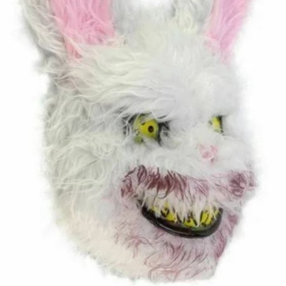 Creepy Halloween Scary Rabbit Mask~One Size - Picture 3 of 3